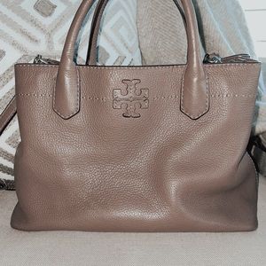 💎Tori Burch Brown-Gray Purse! Great Quality💎